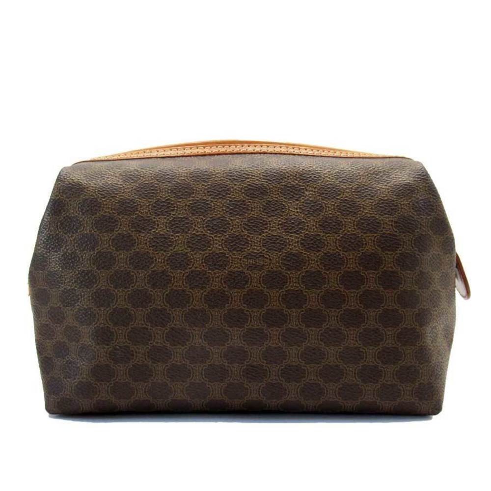 Celine Macadam Leather Pouch Multi Case Brown - image 1